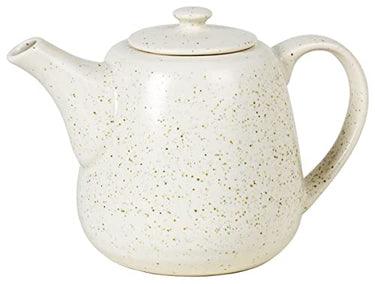 Broste Copenhagen Nordic Vanilla Teekanne aus Steingut in der Farbe Créme gesprenkelt 0,7L, Maße: 11cm x 17,5cm x 12,5cm, 14533409, Cremefarben im Sale